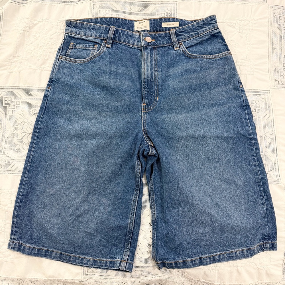 cotton on baggy denim jorts